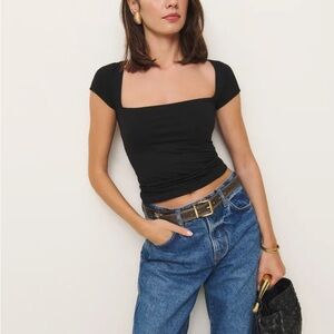 Reformation Bardot Knit Top